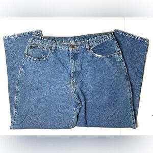 Vintage Wyoming Jean Co Mens 34 X 28 Blue Denim Straight‎ Leg 100% Cotton 90s